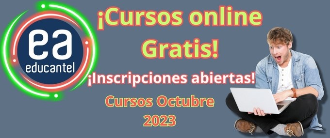 Octubre: cursos a distancia por Educantel