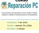 Afiche del curso de reparación PC