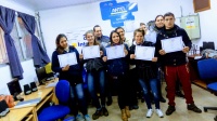 He aquí los 9 participantes del curso de Atención al Público