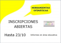 Inscripciones Abiertas