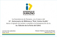 Invitación a la Feria del Libro de Durazno