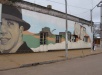 Gardel en uno de los murales