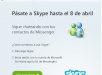 Cambio Messenger a Skype