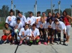 Internas que jugaron con la camisetas donadas por Antel