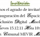 Invitación Inauguración