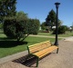 La plaza, hermosa entre las sierras.