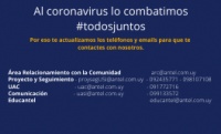 Al coronavirus lo combatimos #todosjuntos