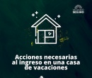 Recomendaciones del MSP al ingreso en una casa vacacional