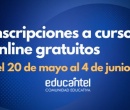 Junio: cursos a distancia por Educantel