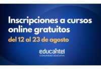 Setiembre: cursos a distancia por Educantel