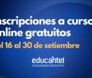 Octubre: cursos a distancia por Educantel